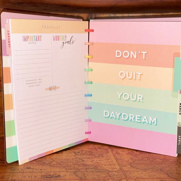 The Happy Planner "PASTEL DREAMS" Classic 12-Month - Picture 6 of 8